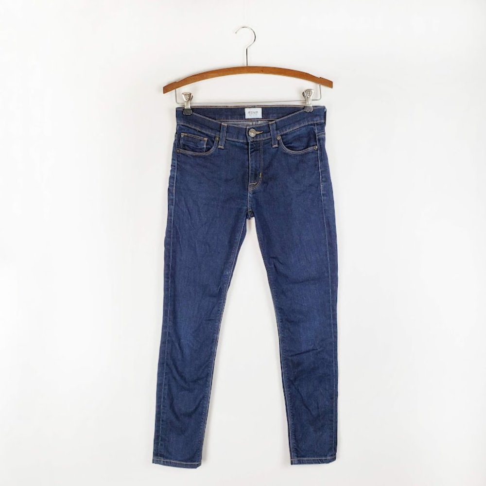 Hudson Nico Mid Rise Super Skinny jeans womens 25 ankle blue denim classic